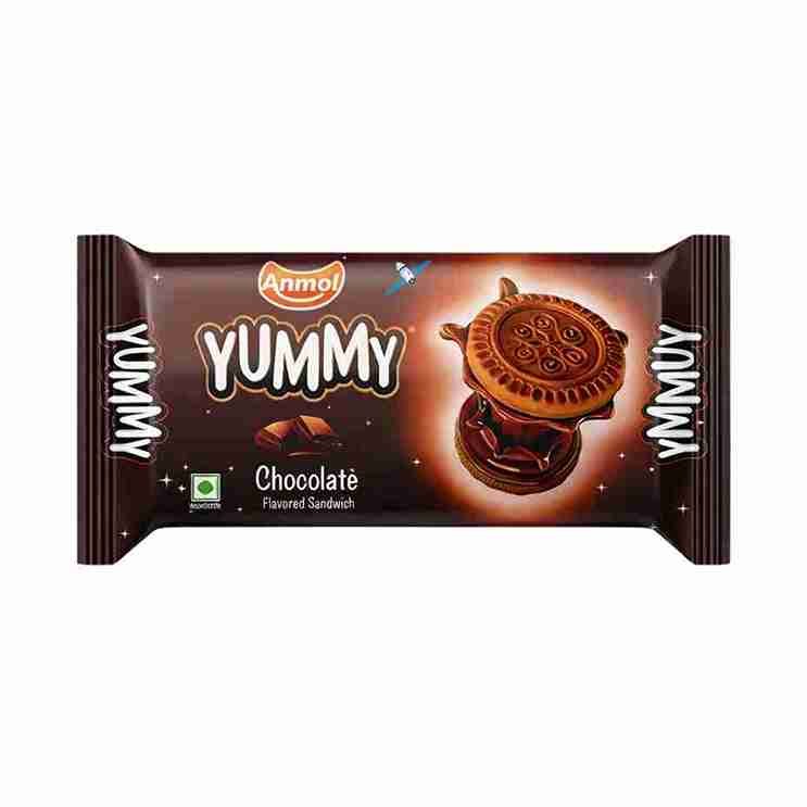 Anmol Yummy Chocolate Biscuit ₹10 Pack 2d2d Anmol Yummy Chocolate Biscuit ₹10 Pack.