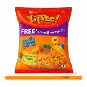 Yippee ₹10 Pack Free Pencil